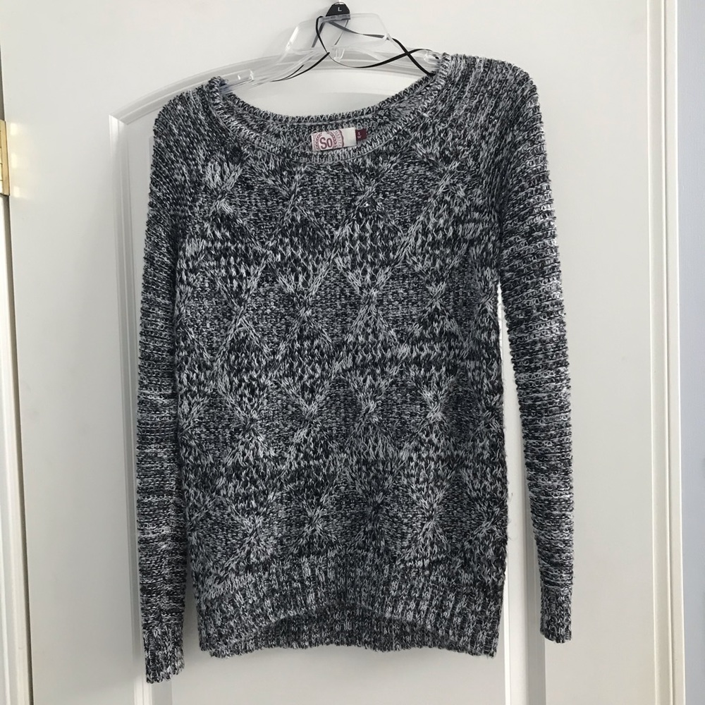 Marled Monochrome Sweater